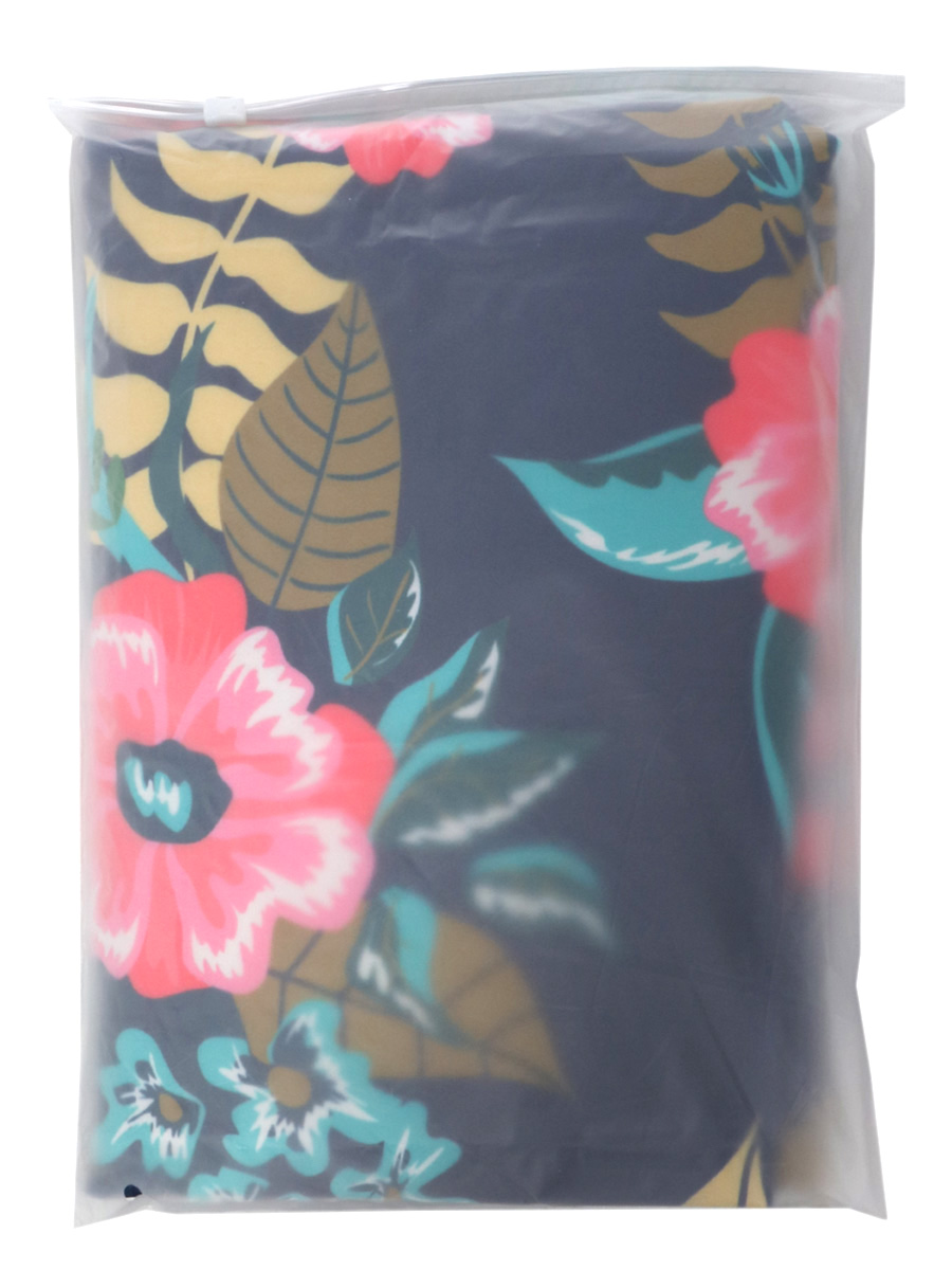 Housse de valise Periea Dark Blue with Flowers XL