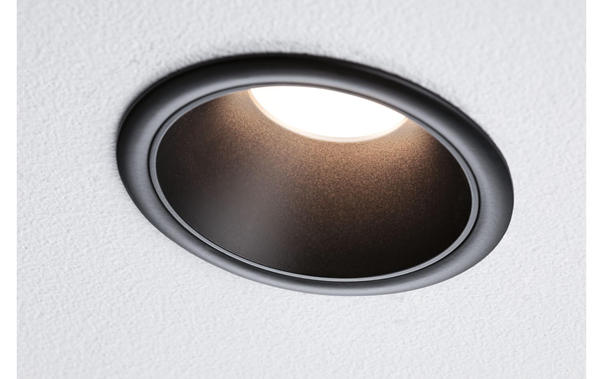 Einbauleuchte LED Cole Coin 3er-Set SchwarzDimmbare Einbauleuchte