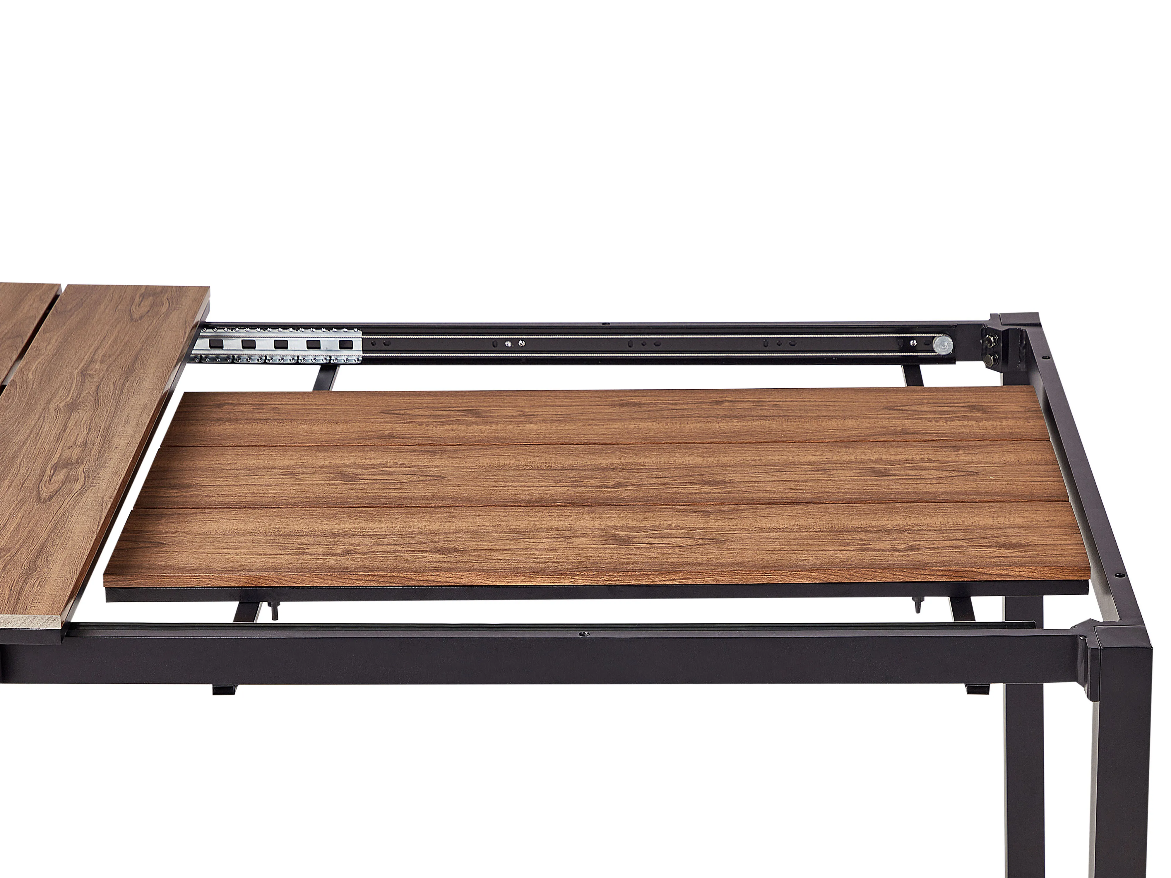 Uitschuifbare tuintafel TOFANE 198/248 cm 90 cm Bruin