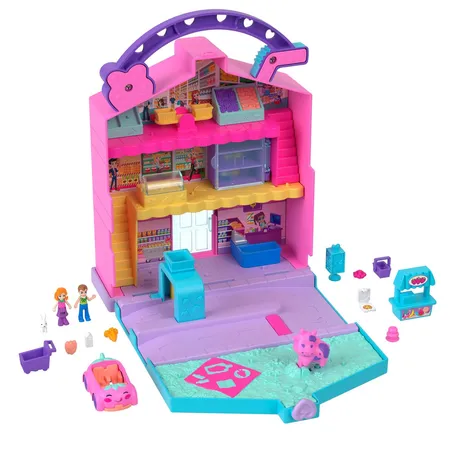 Mattel Polly Pocket Pollyville Lebensmittelmarkt