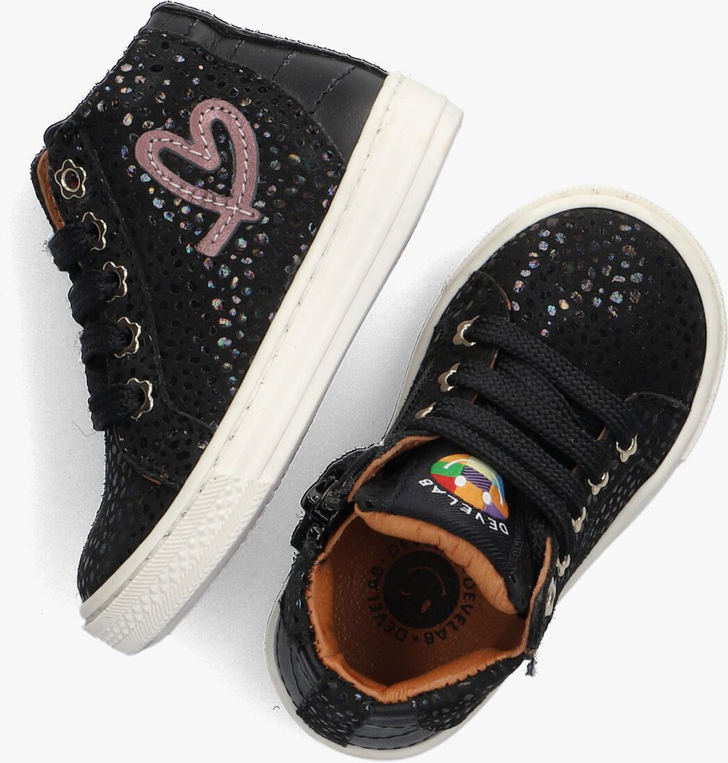 DEVELAB zwarte develab hoge sneaker 42808