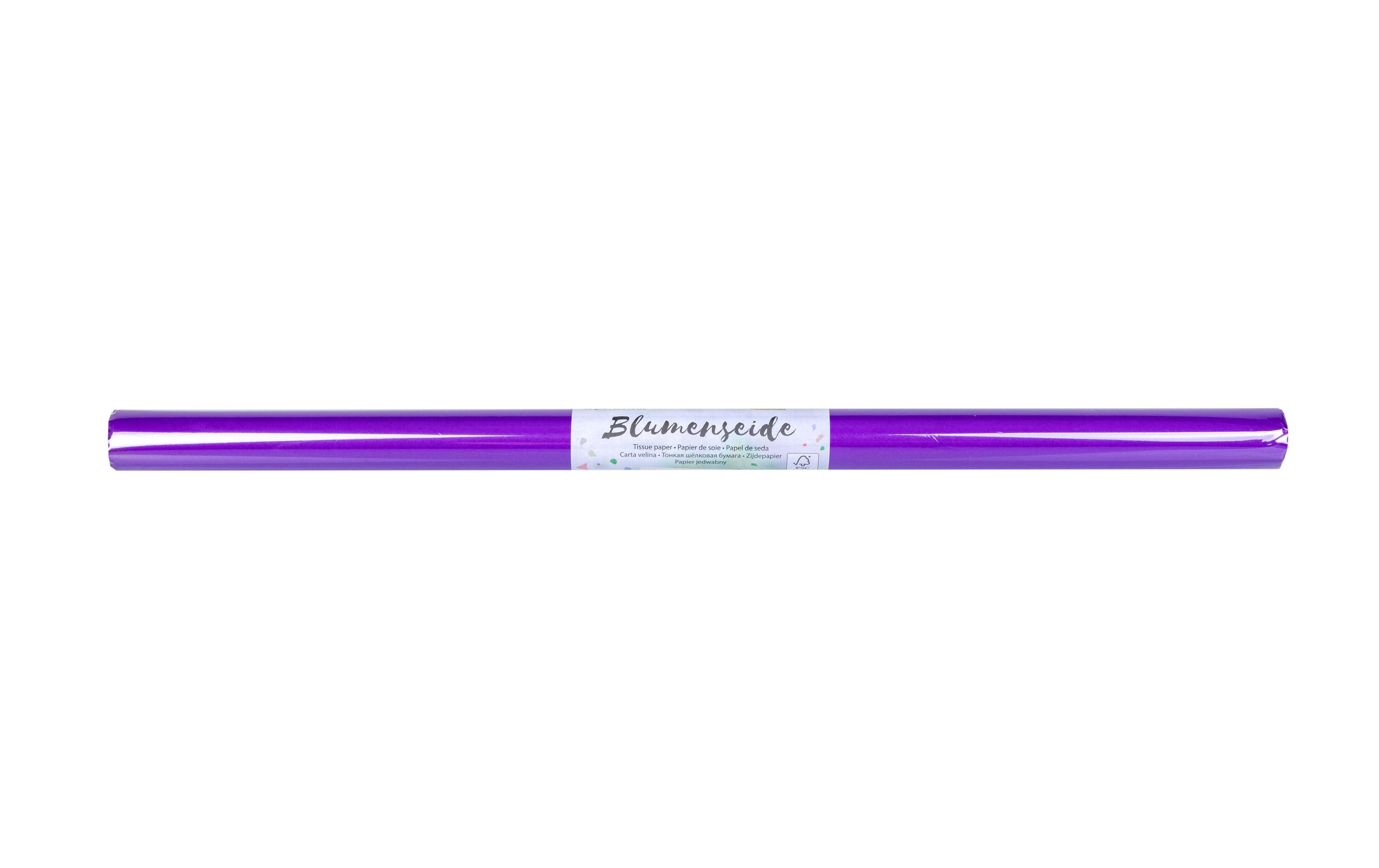 Seidenpapier Blumenseide, 50 x 70 cm ViolettSeidenpapier