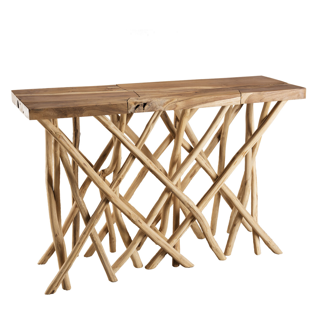 Macabane Console clara teck - 120x39x81 cm
