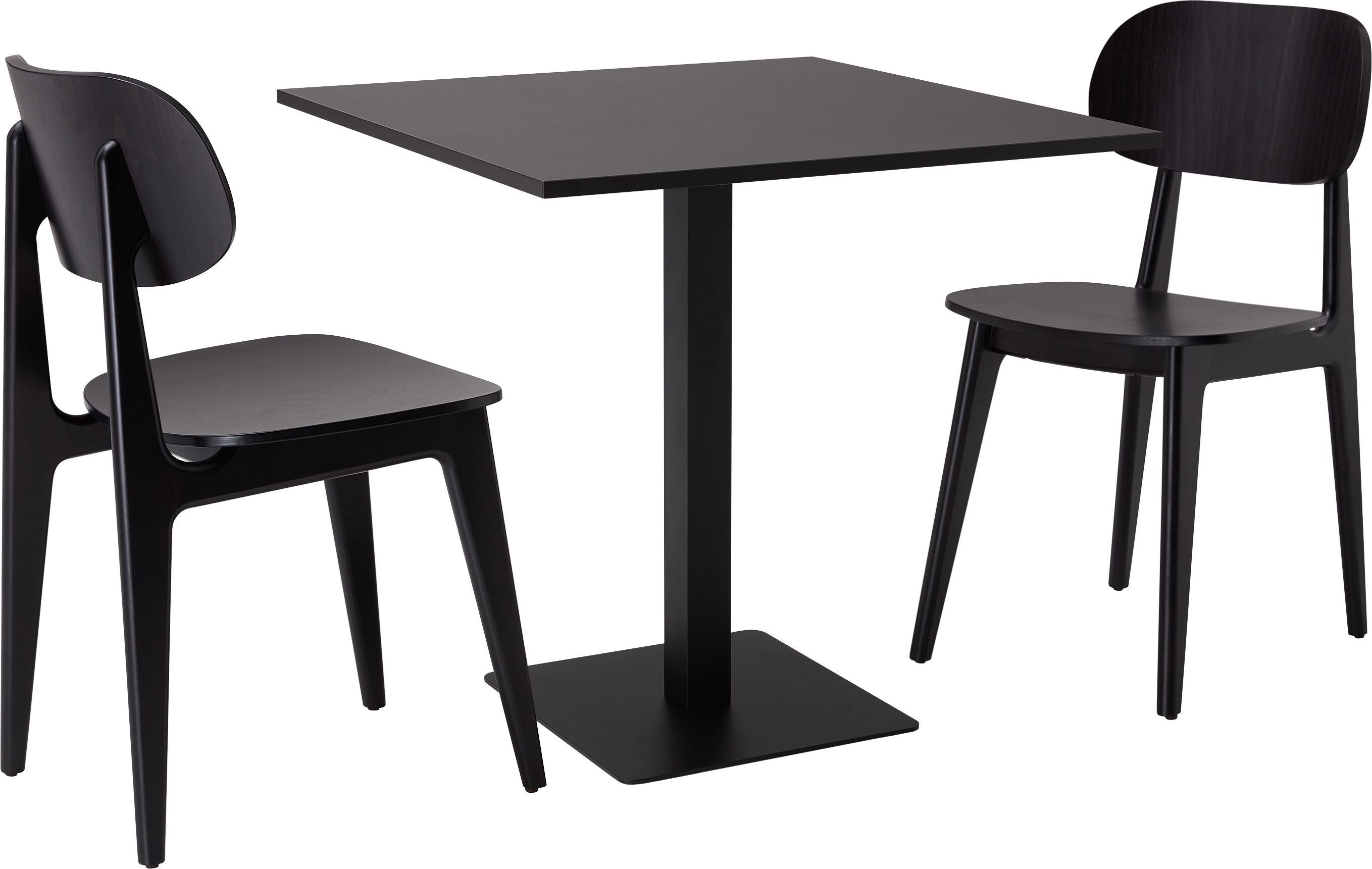 BISTRELLI Stuhl - Schwarz / B: 44.0 cm x T: 50.0 cm x H: 82.0 cm