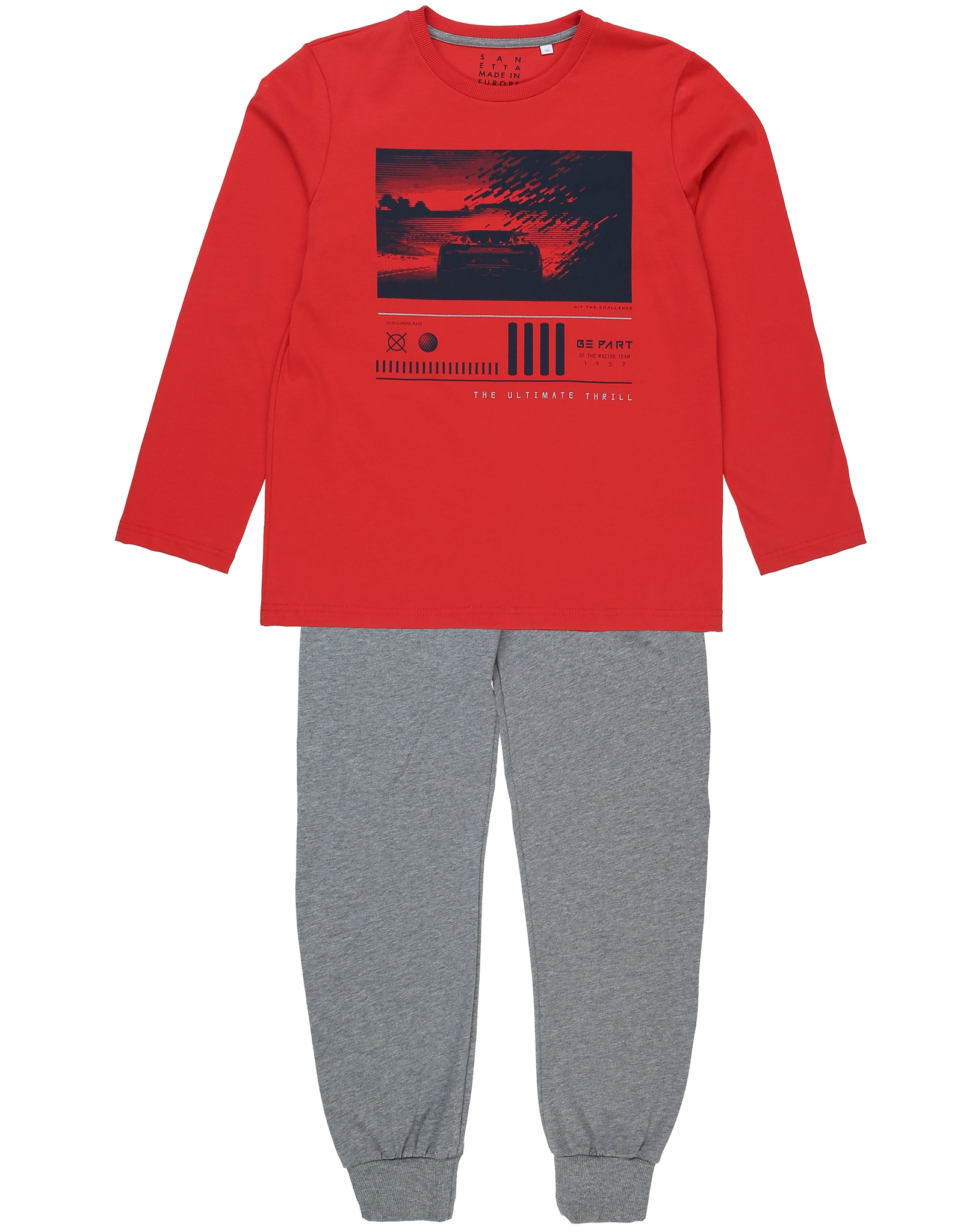 Schlafanzug CLASSIC ULTIMATE THRILL lang in rot