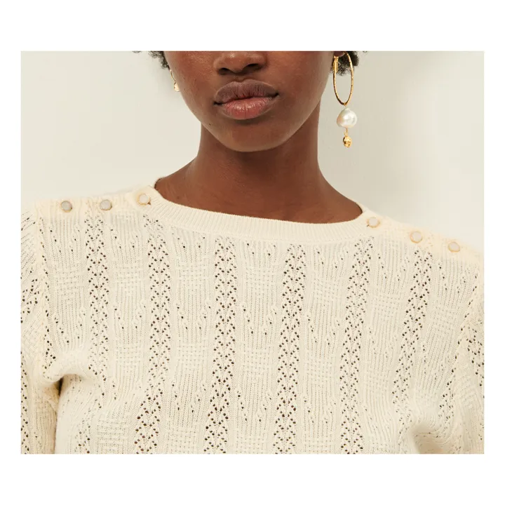 Sessùn Pull Flore | Ecru