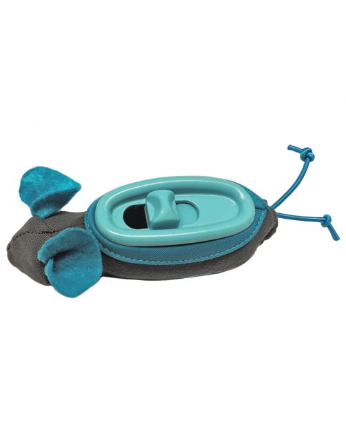 Doc & Phoebe's Indoor Hunting Cat Feeder - Kattenvoerbak - 20 x 23 x 5.3 cm Grijs Blauw