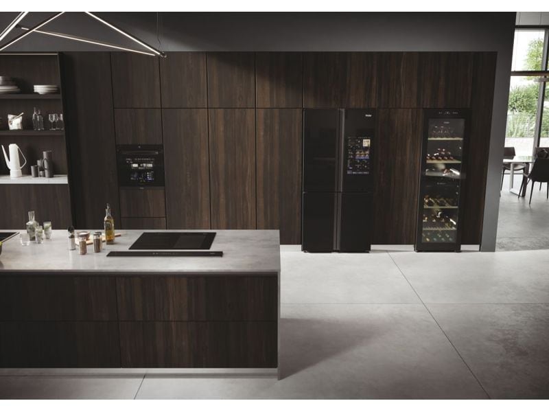 Haier Weinklimaschrank HWS236GDEH1 Schwarz, Rechts, Wechsel Weinkühlschrank