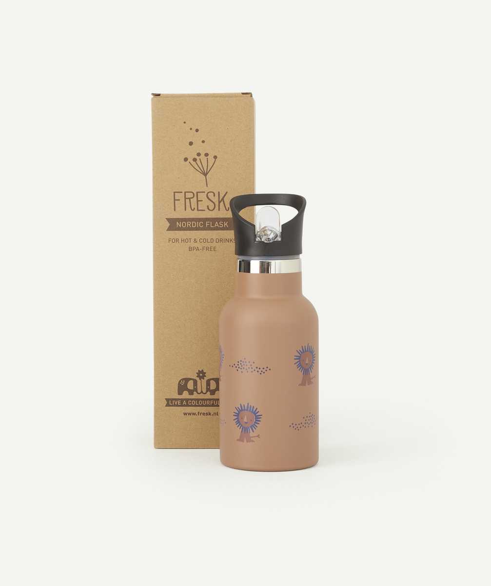 FRESKGOURDE ORANGE MOTIFS LION 350ML ENFANT