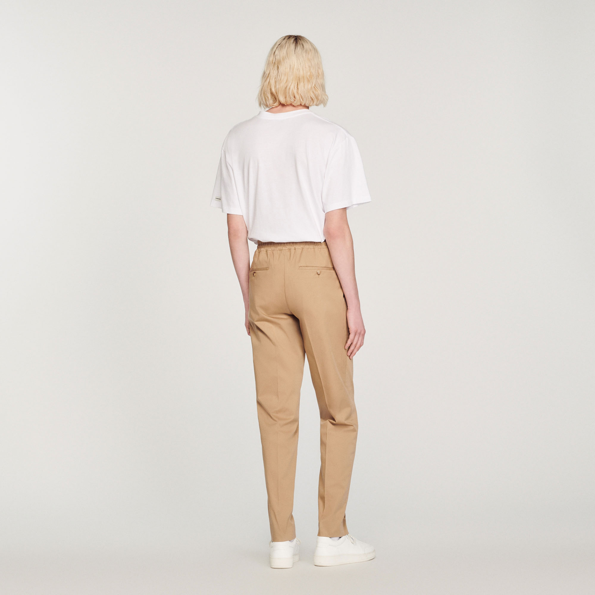 Pantalon droit elastique