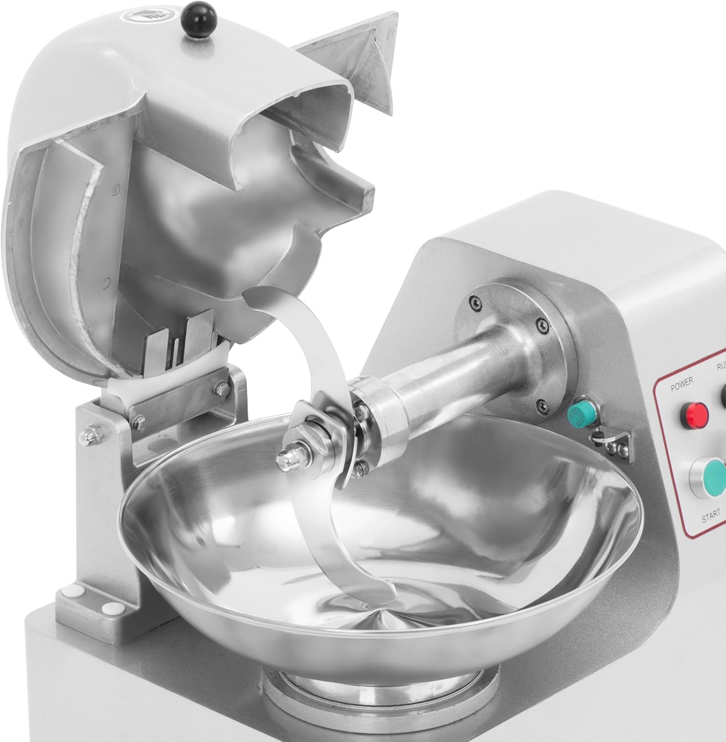 Royal Catering RCBC-5V3 Tischkutter 1360 U/min 5 L 550 W Edelstahlschüssel Küchenkutter Küchenmaschine Gastro-Kutter