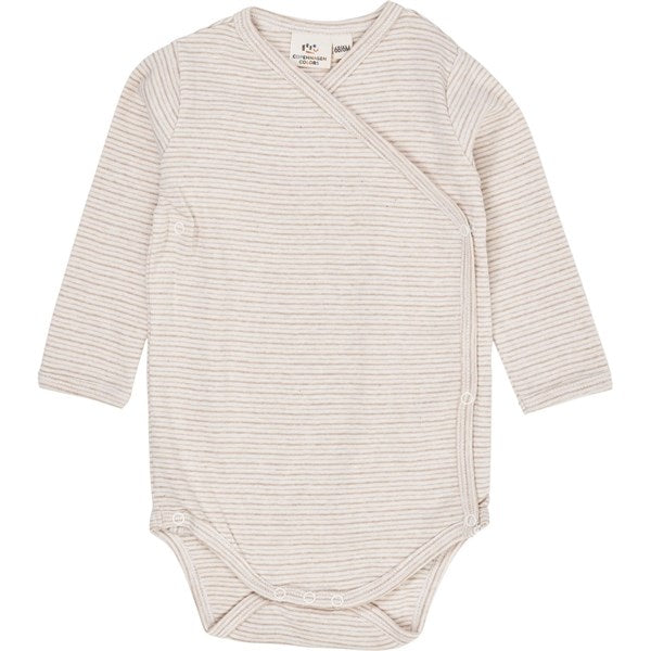Køb Copenhagen Colors Beige Stripe Wrap Body