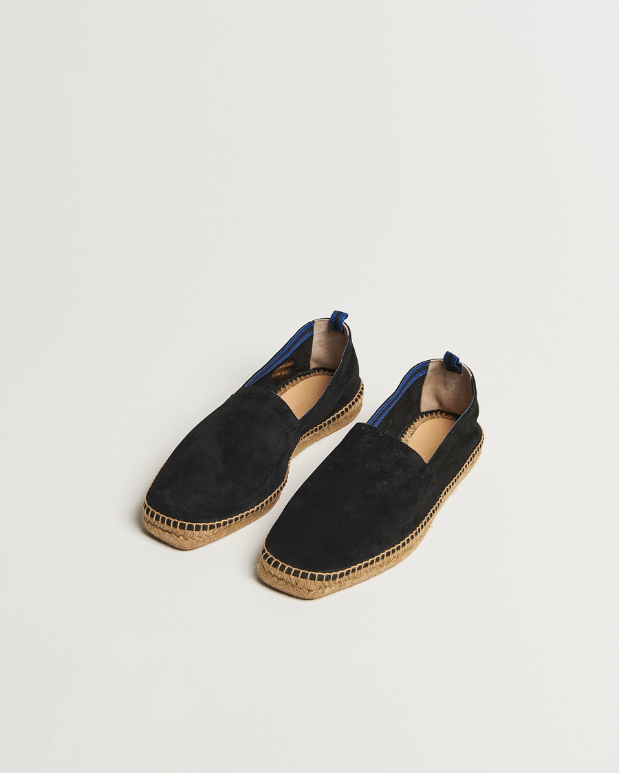 Castañer Pablo Casual Suede Espadrilles Negro