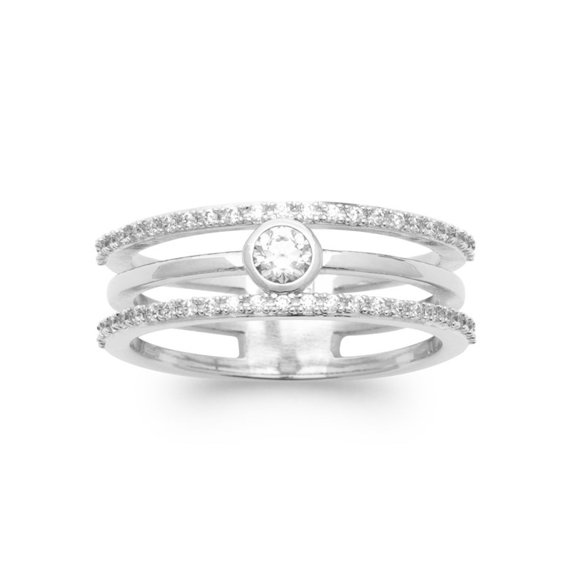 Bague Femme - Argent 925 - Oxyde de zirconium
