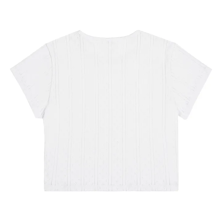 Cou Cou Intimates Top Baby Pointelle Coton Bio | Blanc