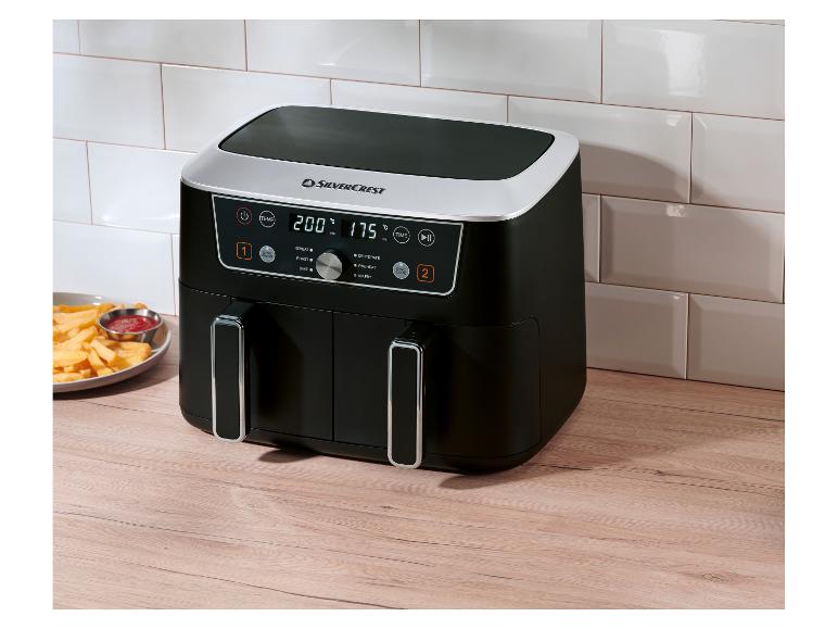 Digitale dual zone hetelucht friteuse 2x 4,35 L