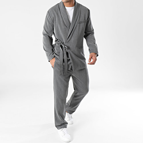 Ensemble Veste Et Pantalon Jogging Gris Chiné