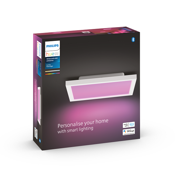 Philips Hue - Surimu Panel Firkant 25W - Smart LED Loftlampe