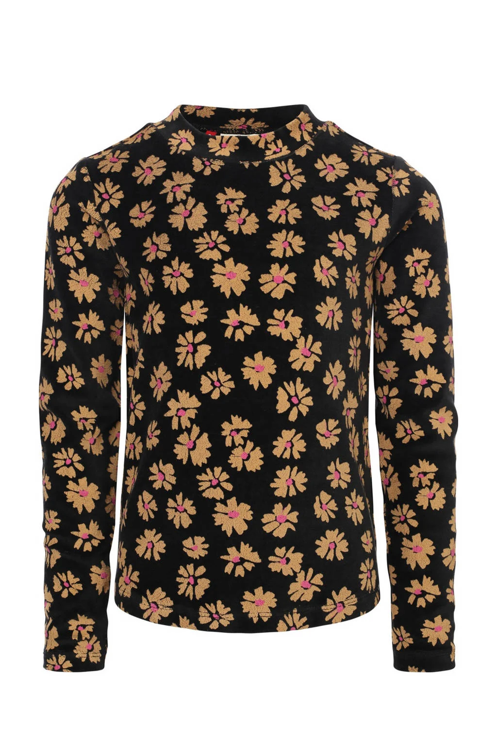 LOOXS little fluwelen longsleeve zwart
