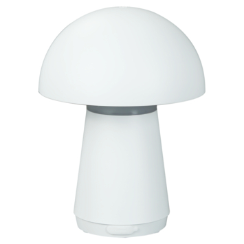 Tafellamp Mush draadloos LED 3W USB oplaadbaar, wit