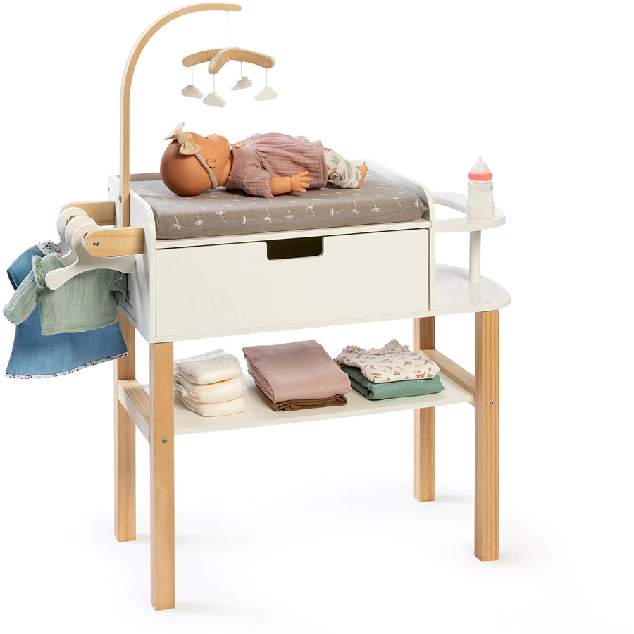 MUSTERKIND® Puppen-Wickelkommode Viola, naturweiß