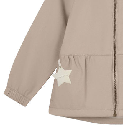 Mini A Ture Softshelljacke m. Fleece - MatBriddi - Sesam