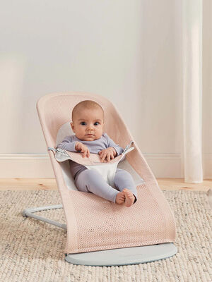 BabyBjörn Balance Soft VippestolMesh, Perlemorrosa/Hvit