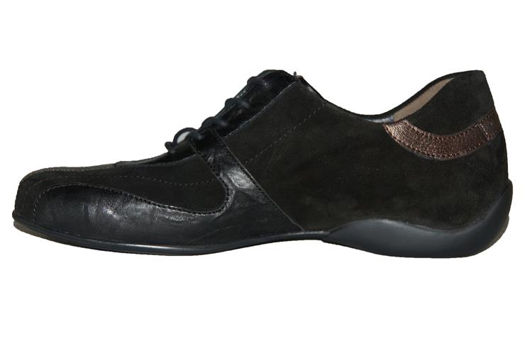 Semler U437 wijdte G SCHWARZ KALBVELOUR (6-391)