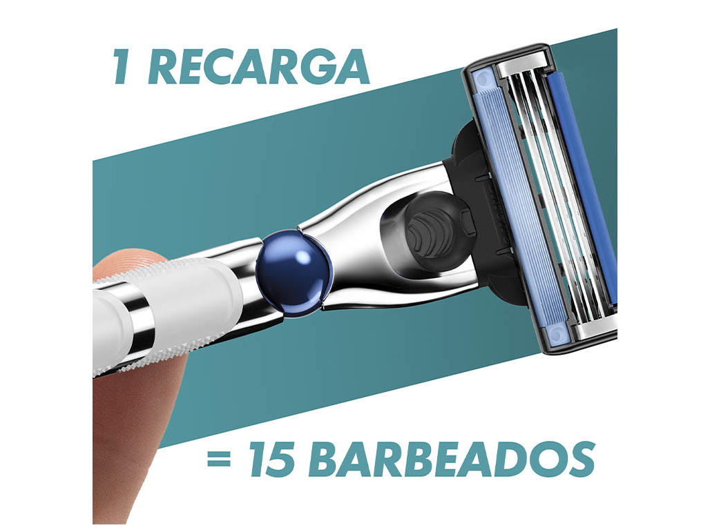 RECARGA DE LÂMINAS MACH3 TURBO GILLETTE 5 UN