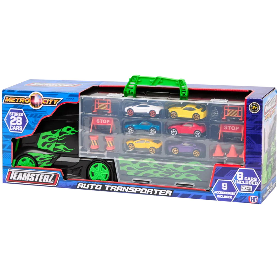 Teamsterz Metro City vrachtwagen Incl. 6 auto's