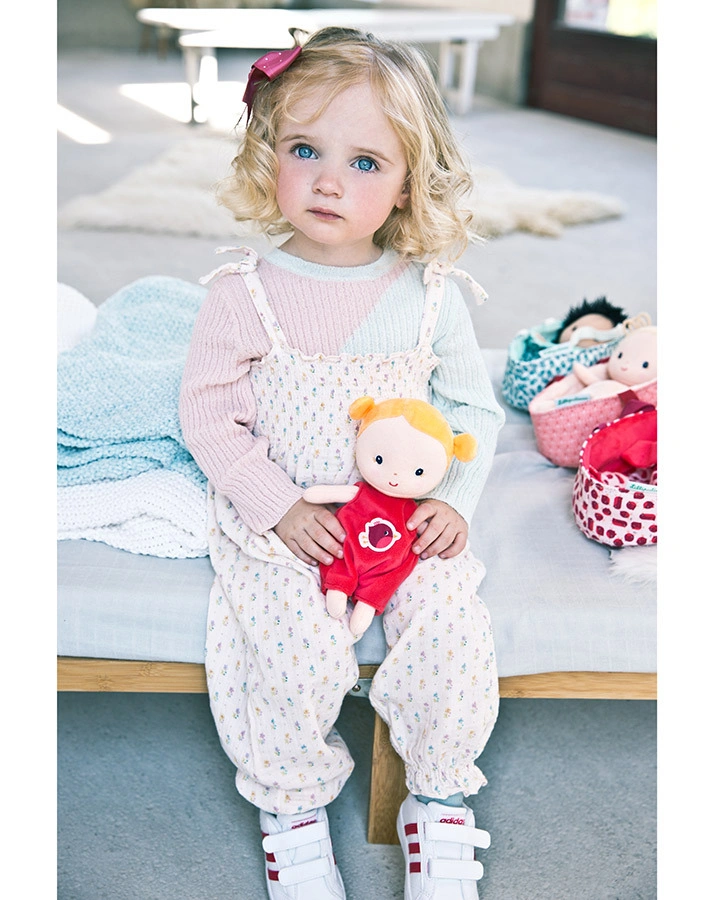 Stoff-Puppe BABY – AGATHE mit Tragekorb (22 cm) 5-teilig