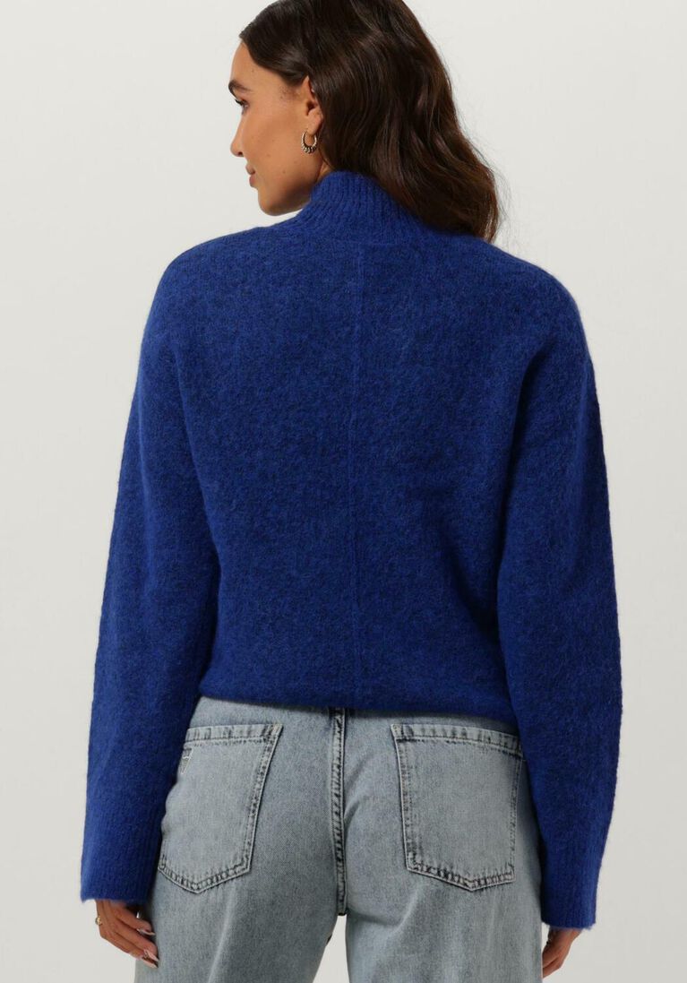 Y.A.S. blauwe y.a.s. coltrui yasnelloseam ls knit pullover
