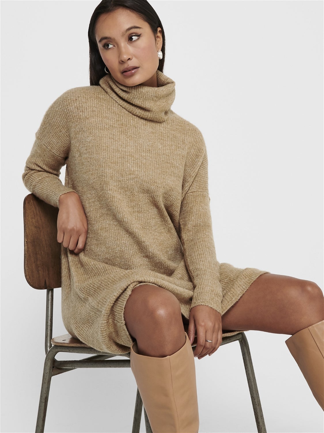 ONLJANA Langes Kleid Indian Tan