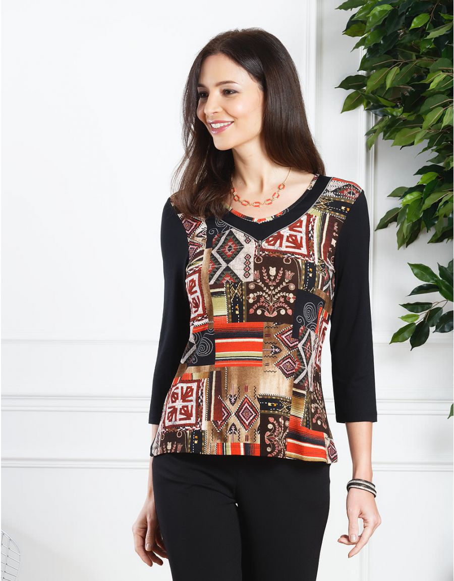 T-shirt fantaisie orange