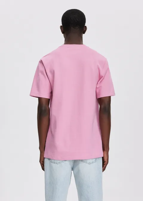 T-shirt met tekst print roze (ROS)