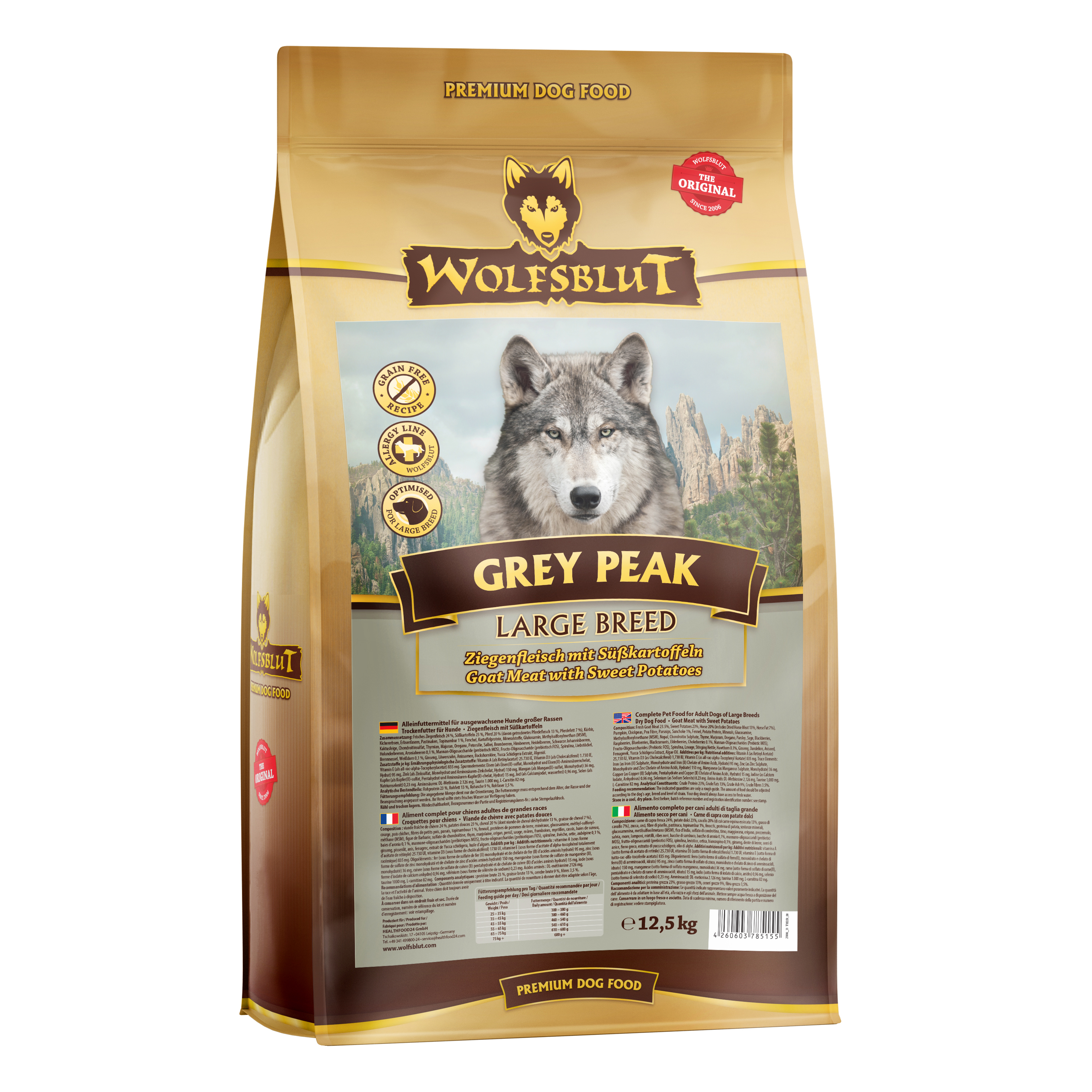 Grey Peak Large Breed - cabra e batata-doce