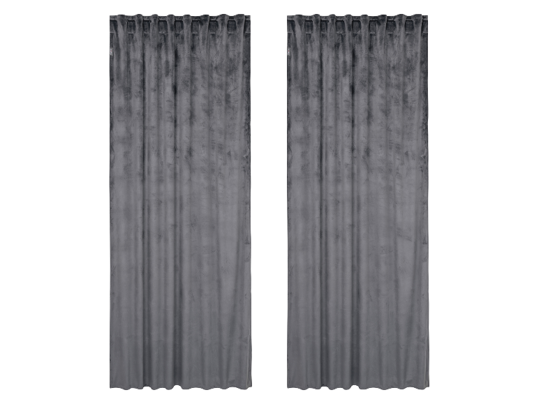 Velours gordijnen 135 x 245 cm