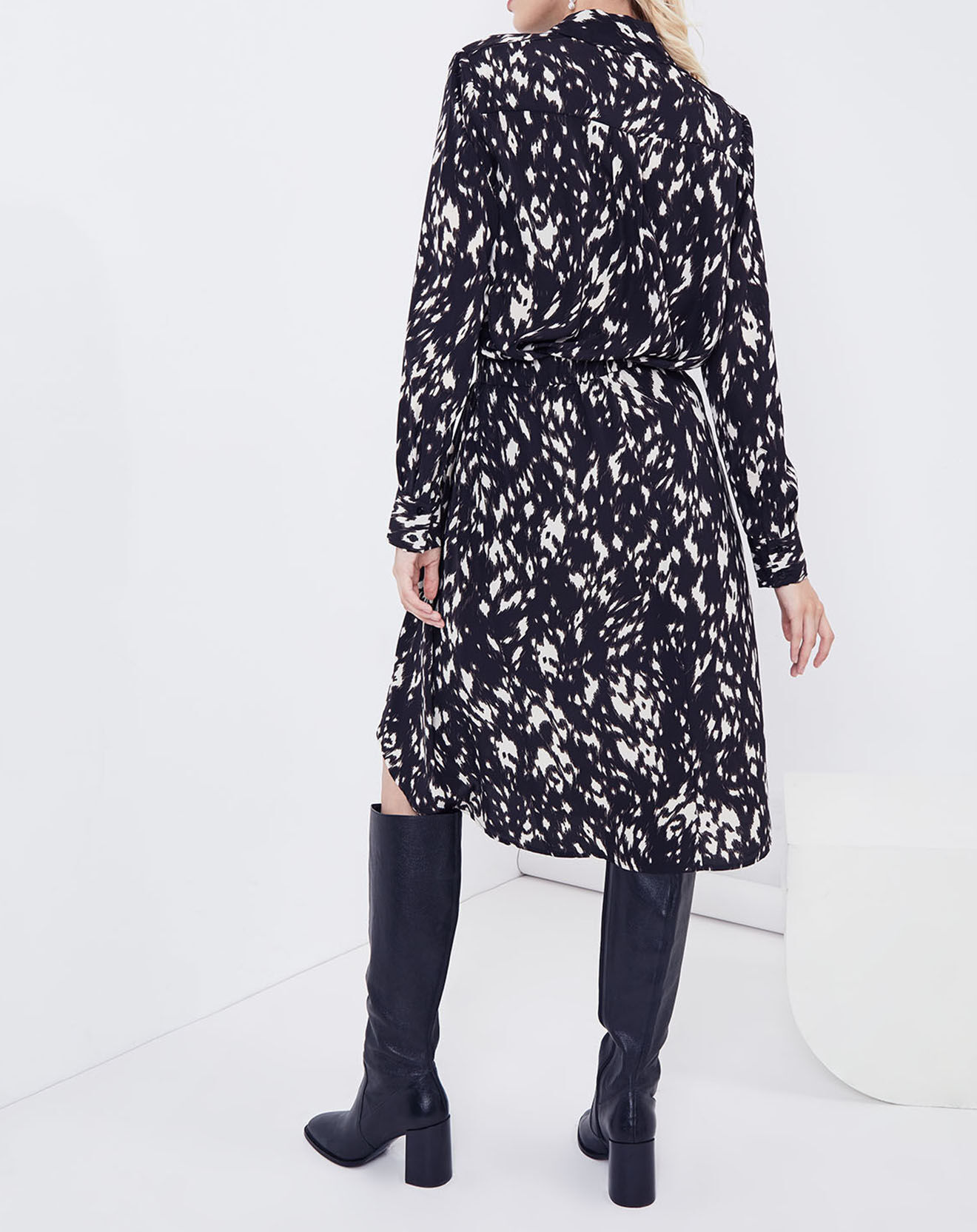 See u Soon Chemise Acacia tachetée noire