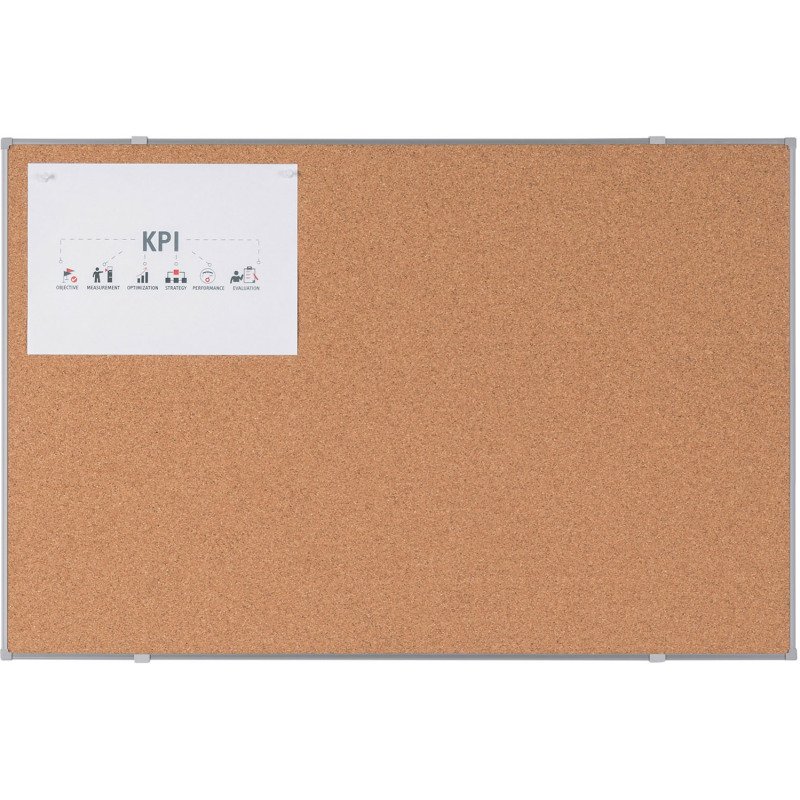 Tableau liege Suri cadre gris 178 x 118 cm Bi-Office