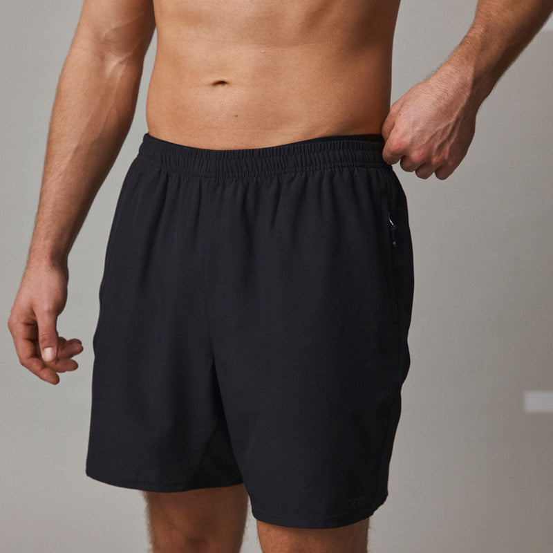 Kurze Sporthose Herren aus recyceltem Polyester Dunkelgrau
