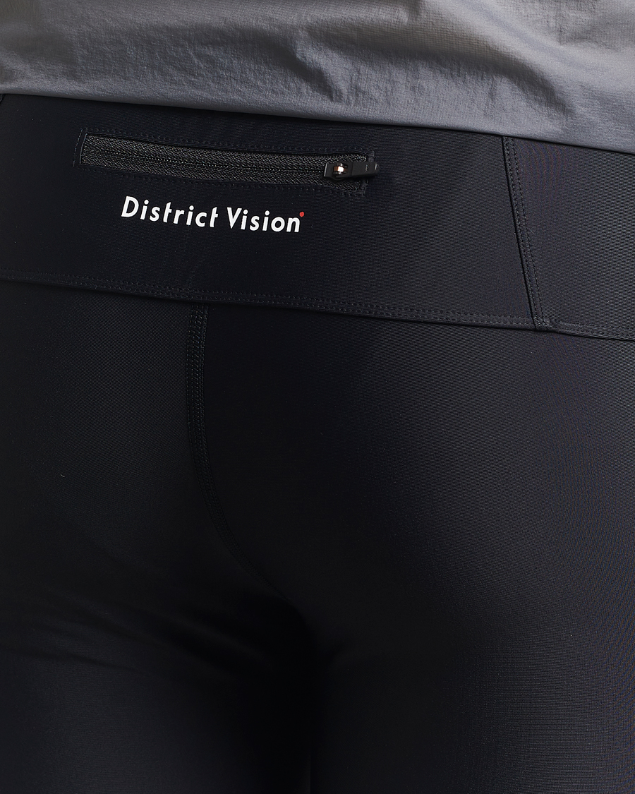 District Vision 9 Inch Recycled Half Tights Black