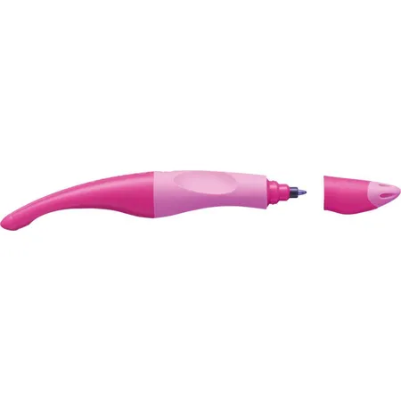 Ergonomischer Tintenroller für Linkshänder - STABILO EASYoriginal in hell-/dunkelpink, Schreibfarbe blau