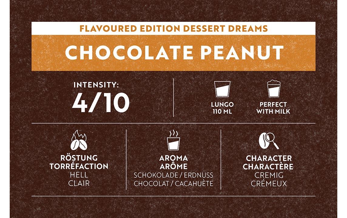 Kaffeekapseln für Nespresso Chocolate Peanut 100 StückKaffeekapseln für Nespresso Maschinen