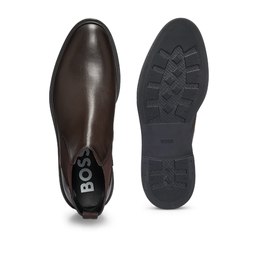 Boss Black Calev Cheb Chelsea Støvler, Mørkebrun, 42