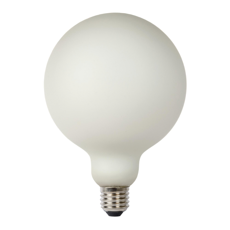 Lucide G125 LED lichtbron E27 8W 2700K opaal dimbaar 3-step