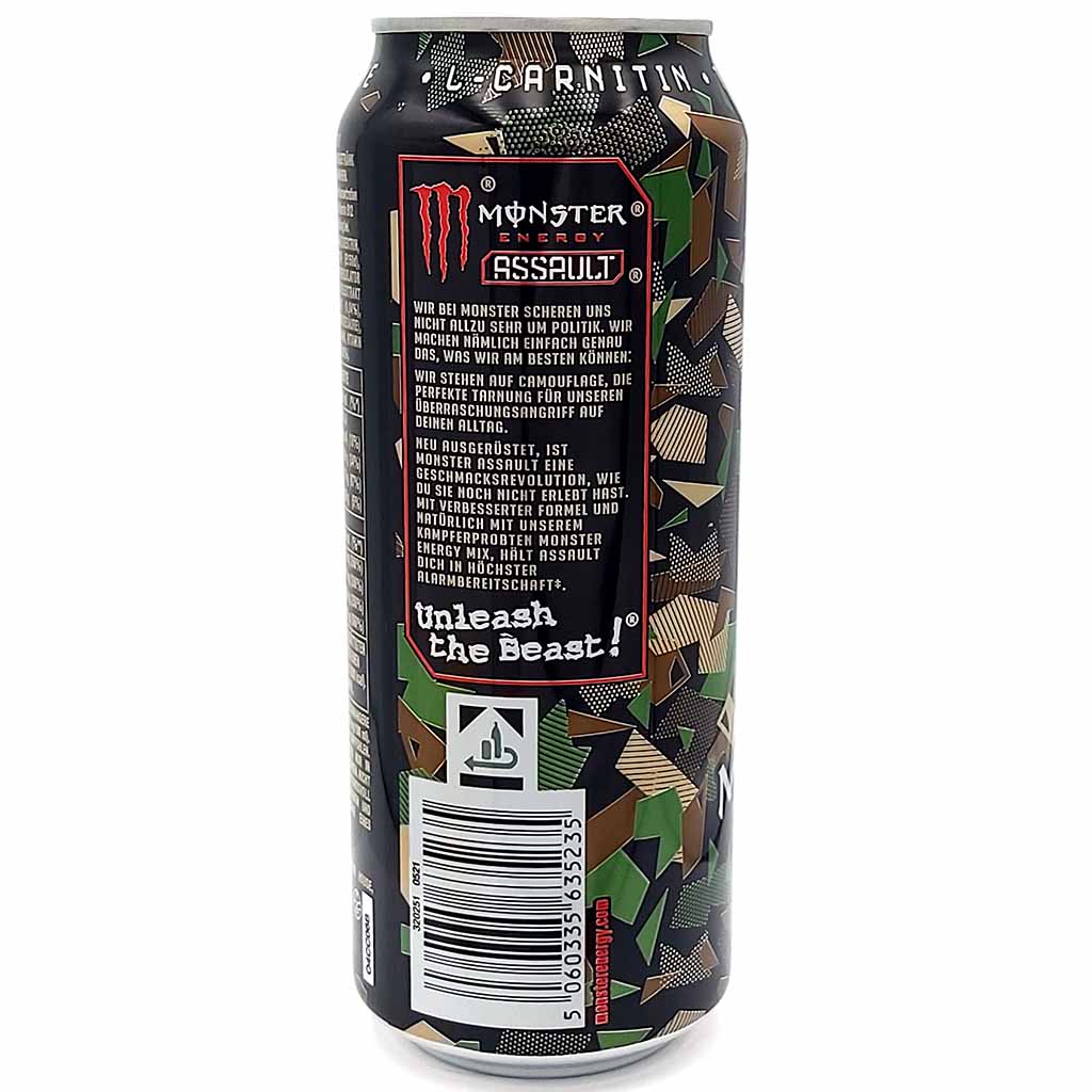 Monster Energy Assault 12x0,5l = 6L MHD:30.8.26