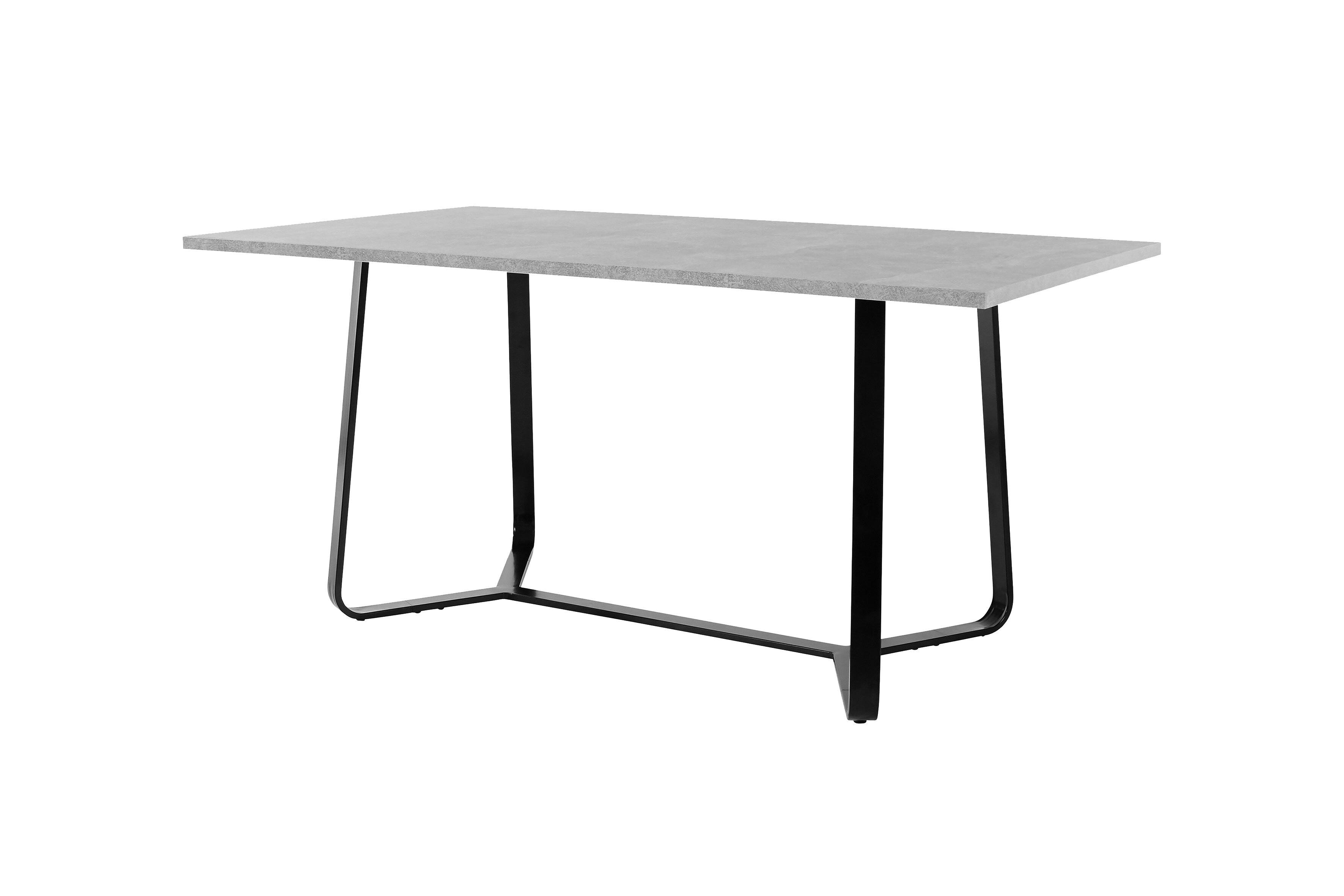 byLIVING Esstisch TALEA, Breite 160 cm, Light Atelier (Beton-Optik)/schwarz