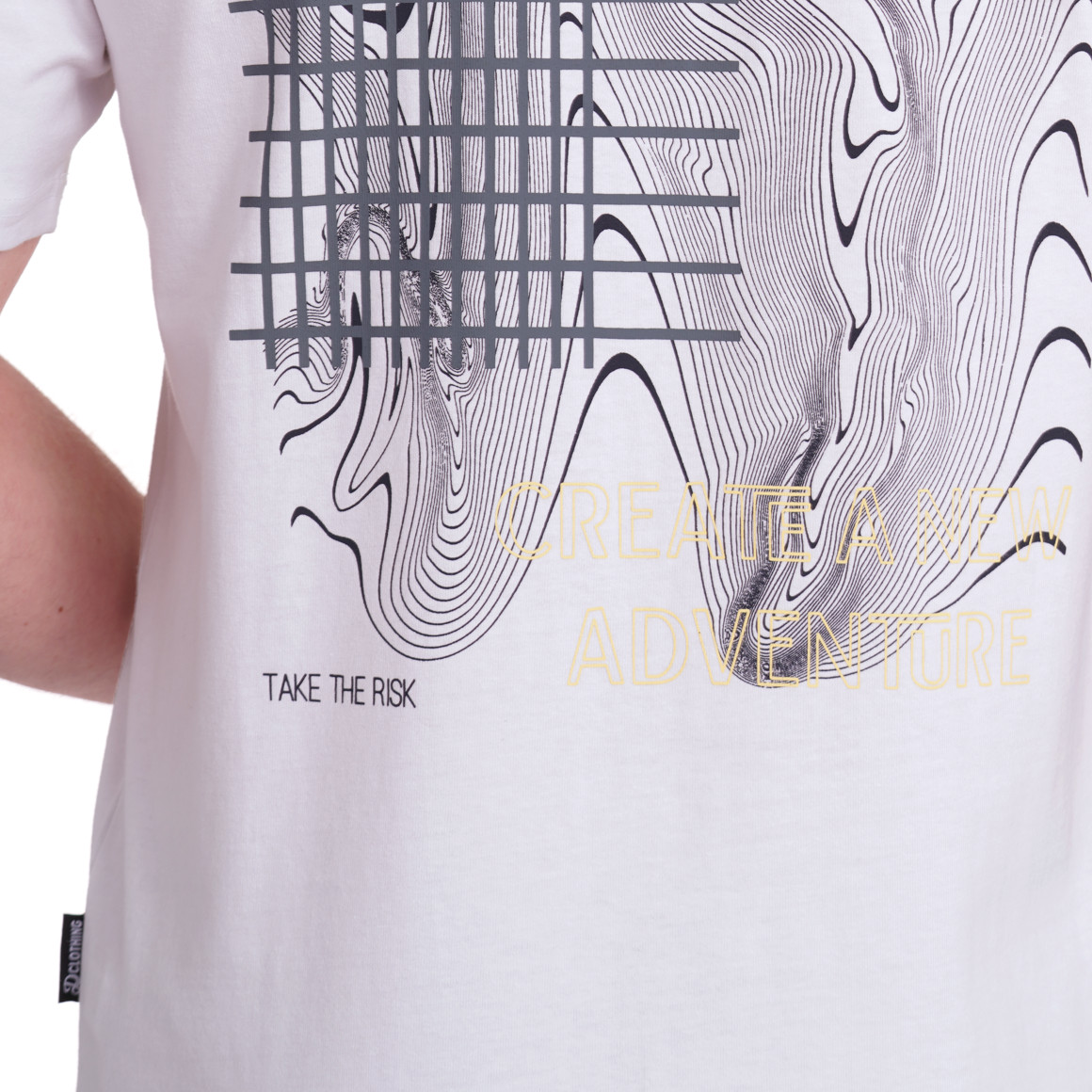 VanVaan Denim Herren T-Shirt mit Rücken-Print weiss