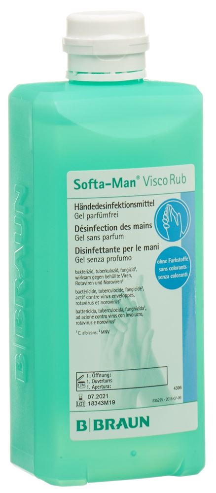 SOFTA-MAN Händedesinfektion liq alkoholisch Fl 500 ml