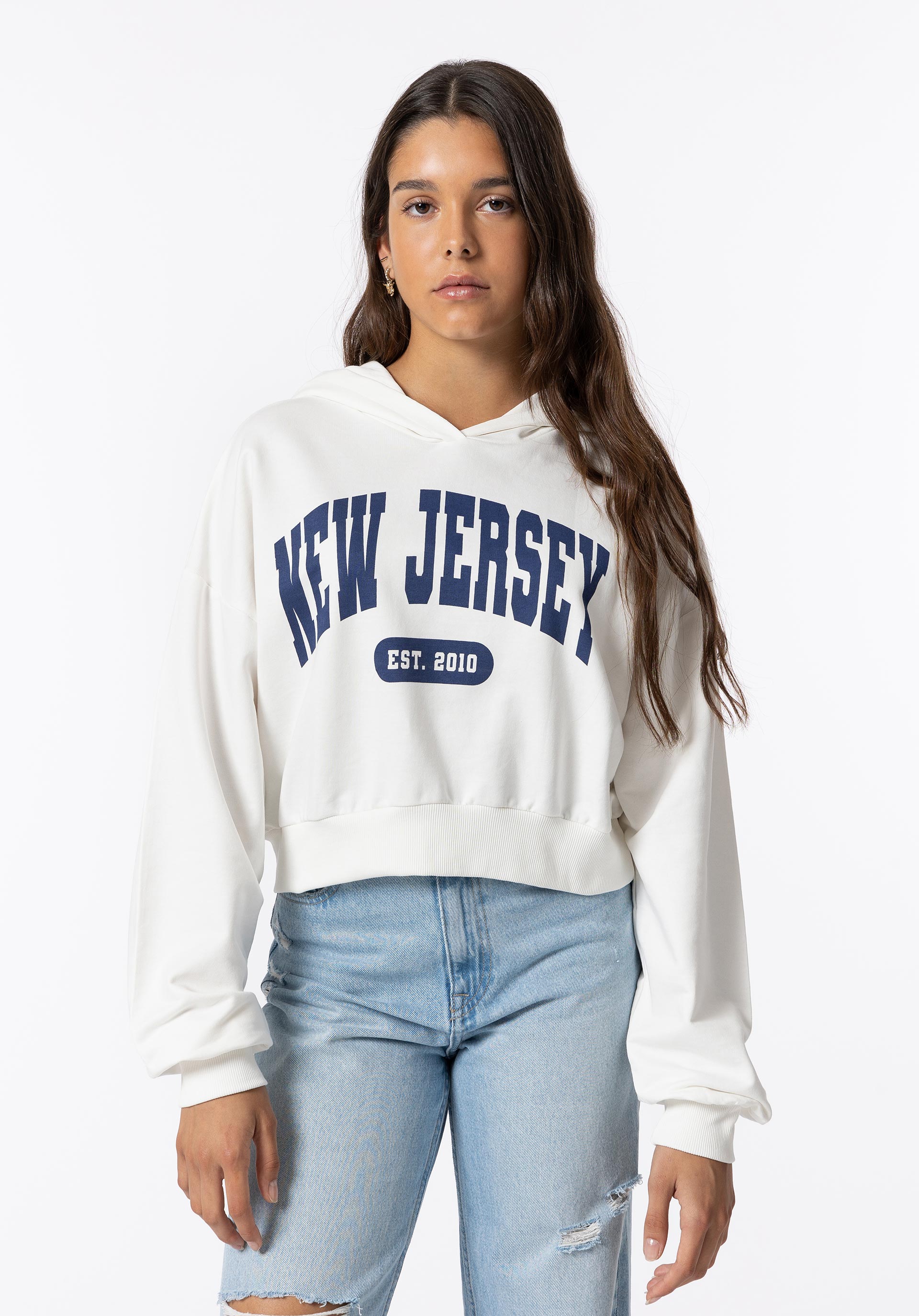 Hoodie com Texto Frontal